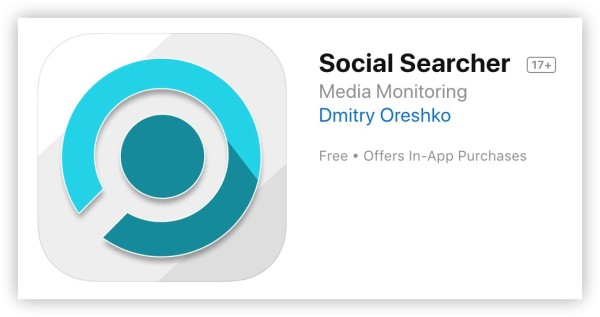 Social Searcher iOS Mobile App